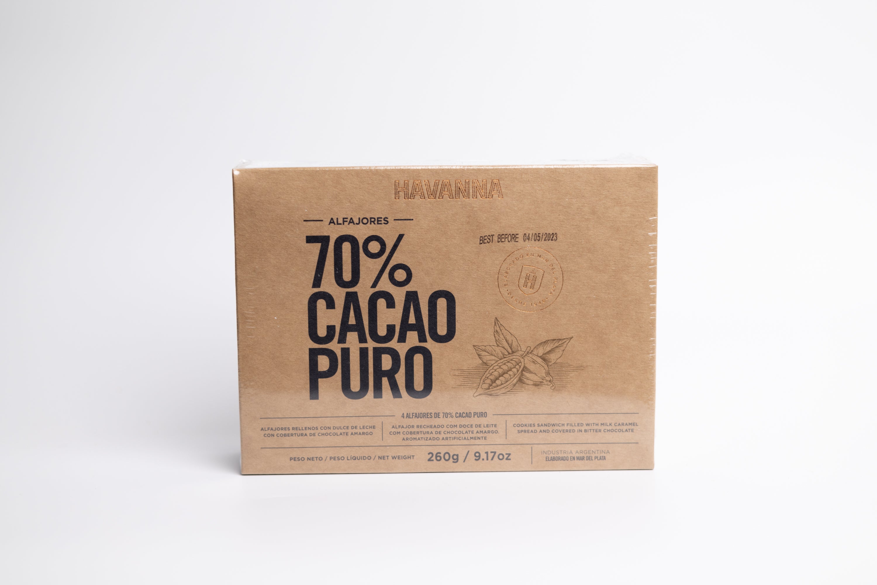 Havanna 70% Cacao Puro Alfajores 4ct