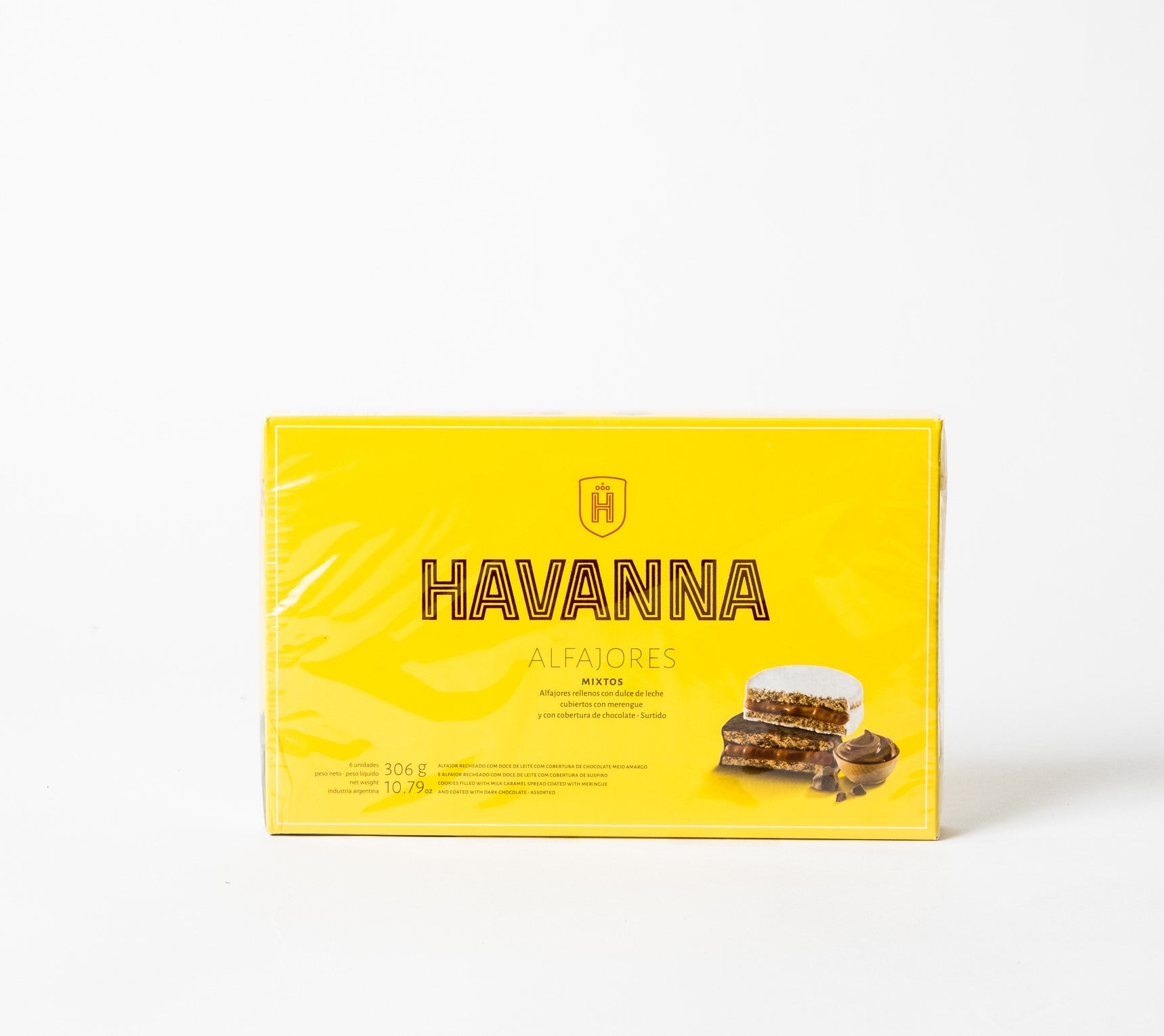  Alfajores Havanna de chocolate rellenos de dulce de